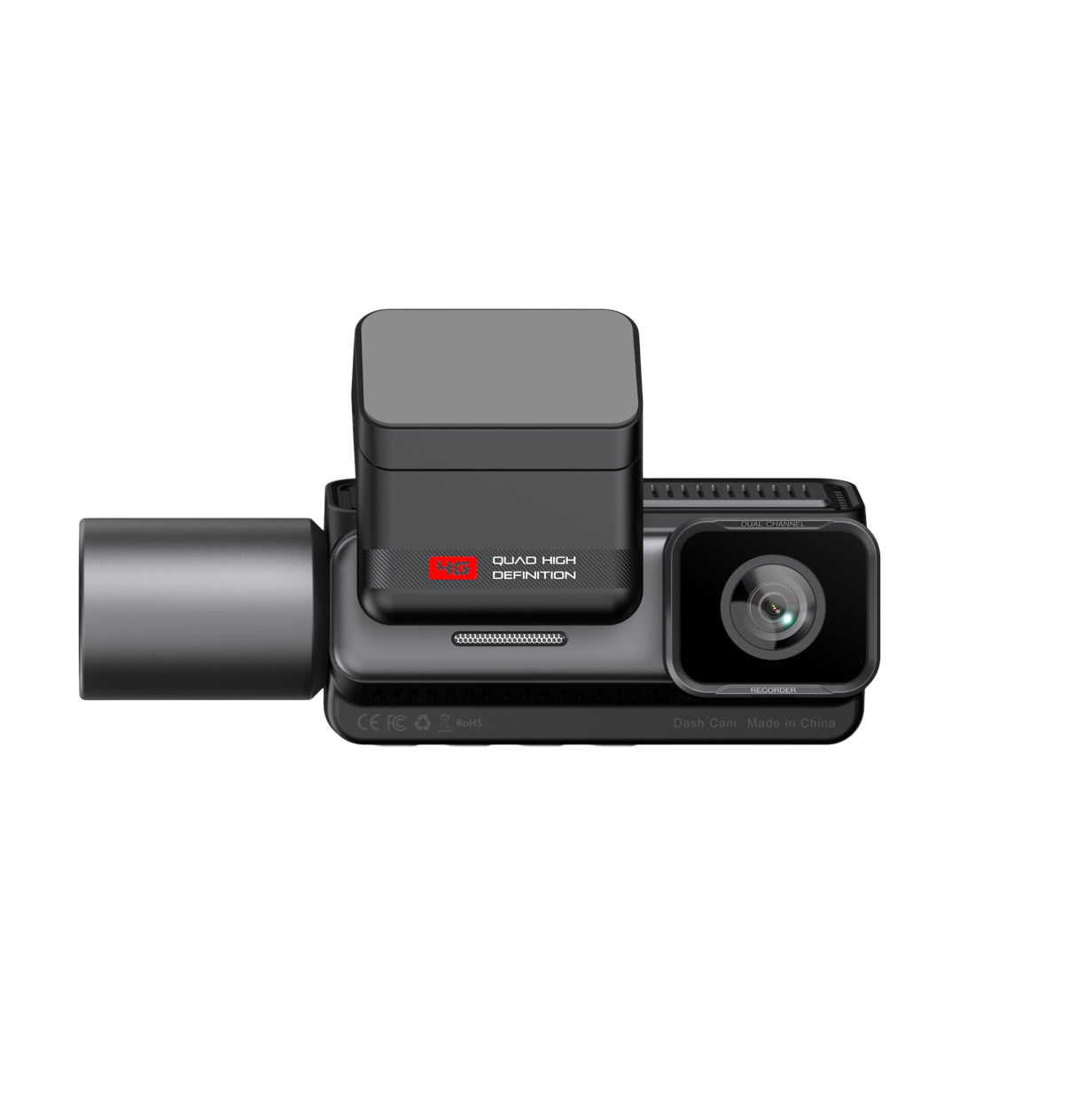 G5A  4G  CarCamera with Live View, 2K+1080P+1080P Front Inside Anti-Theft Car Camera Live Streaming, instant Collision Alert push via App, Cloud & SD Storage, IR Night Vision, 3.16inch Screen, 24/7 Parking Mode, GPS, OBD