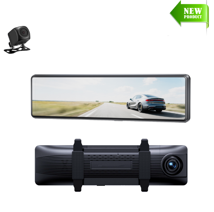 G3  4G MIRROR CarCamera with Live View, 4K+1080P 11.26inch Screen Anti-Theft Car Camera Live Streaming, instant Collision Alert push via App, Cloud & SD Storage, IR Night Vision, 24/7 Parking Mode, GPS, OBD
